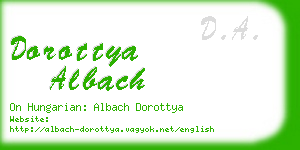 dorottya albach business card